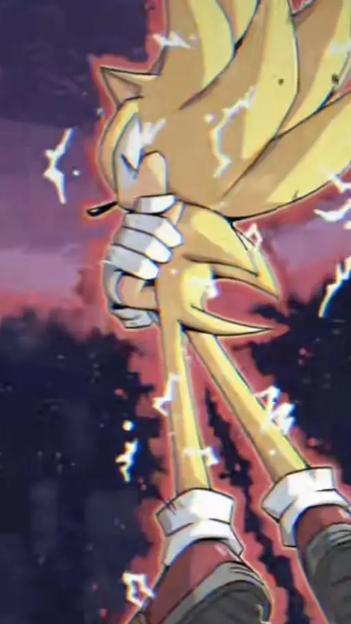 ai character: Super sonic  background