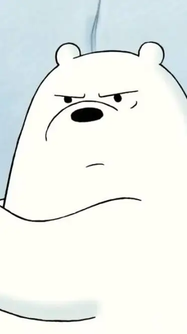 ai character: ice bear background
