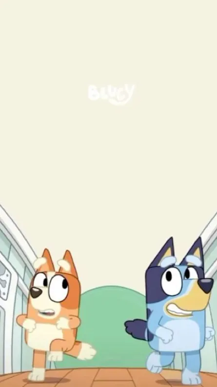 ai character: Bluey y bingo  background