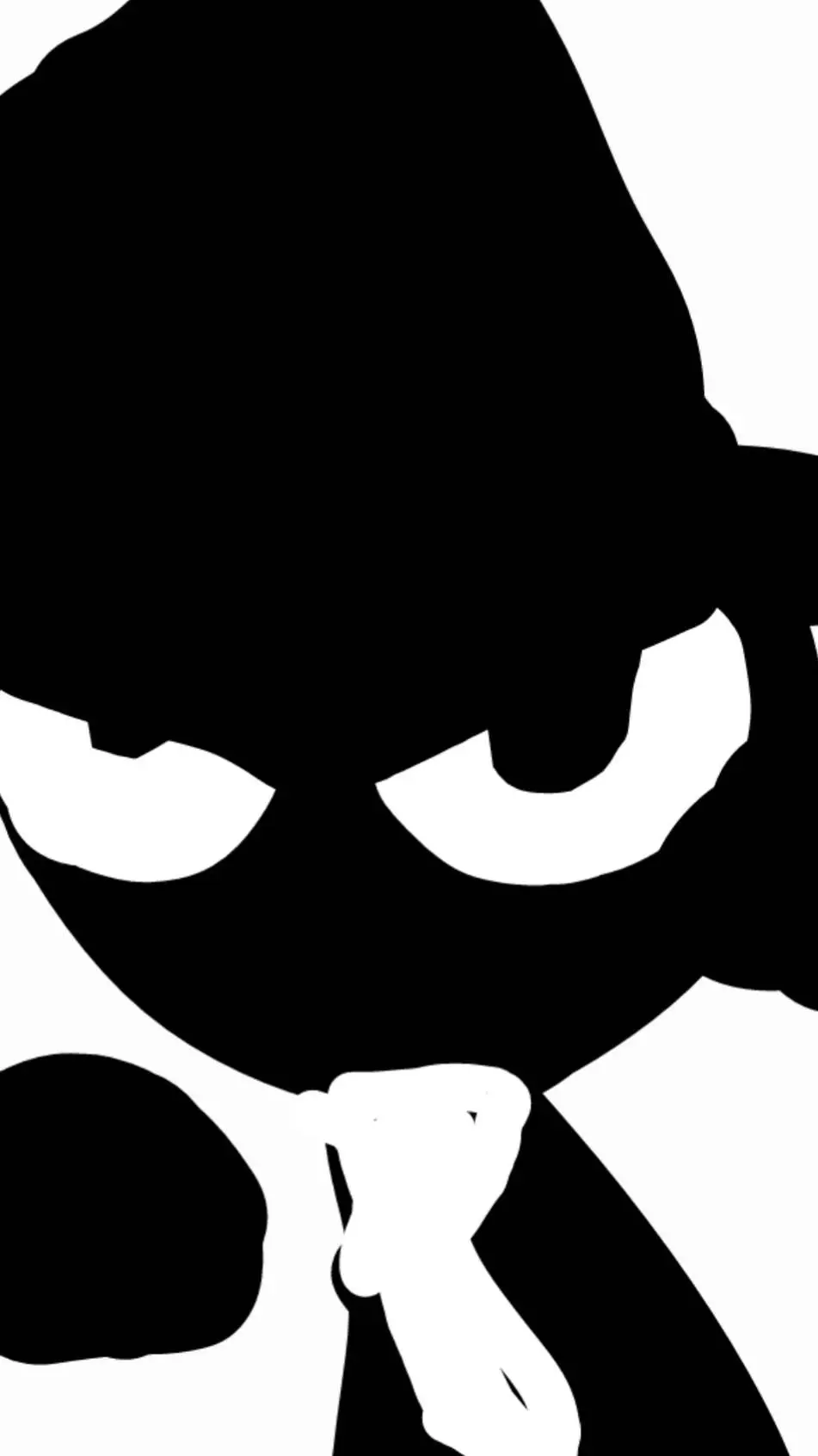 ai character: black background