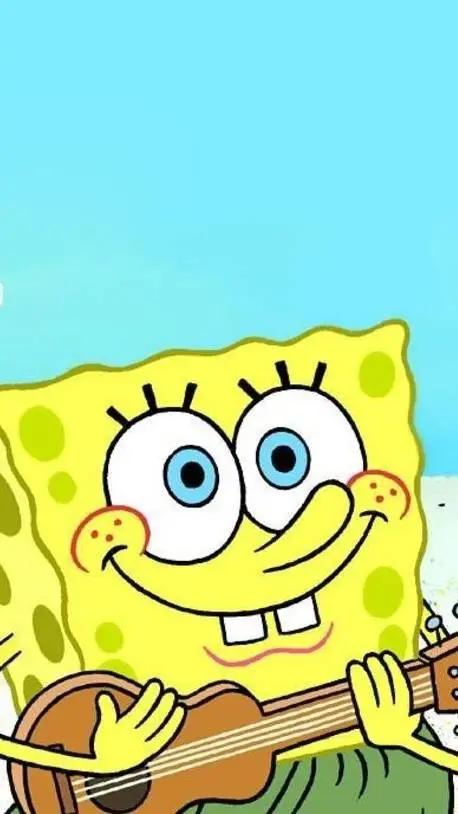 ai character: SpongeBob left background
