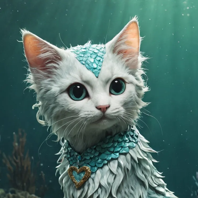 chat with ai character: mermaid cat 