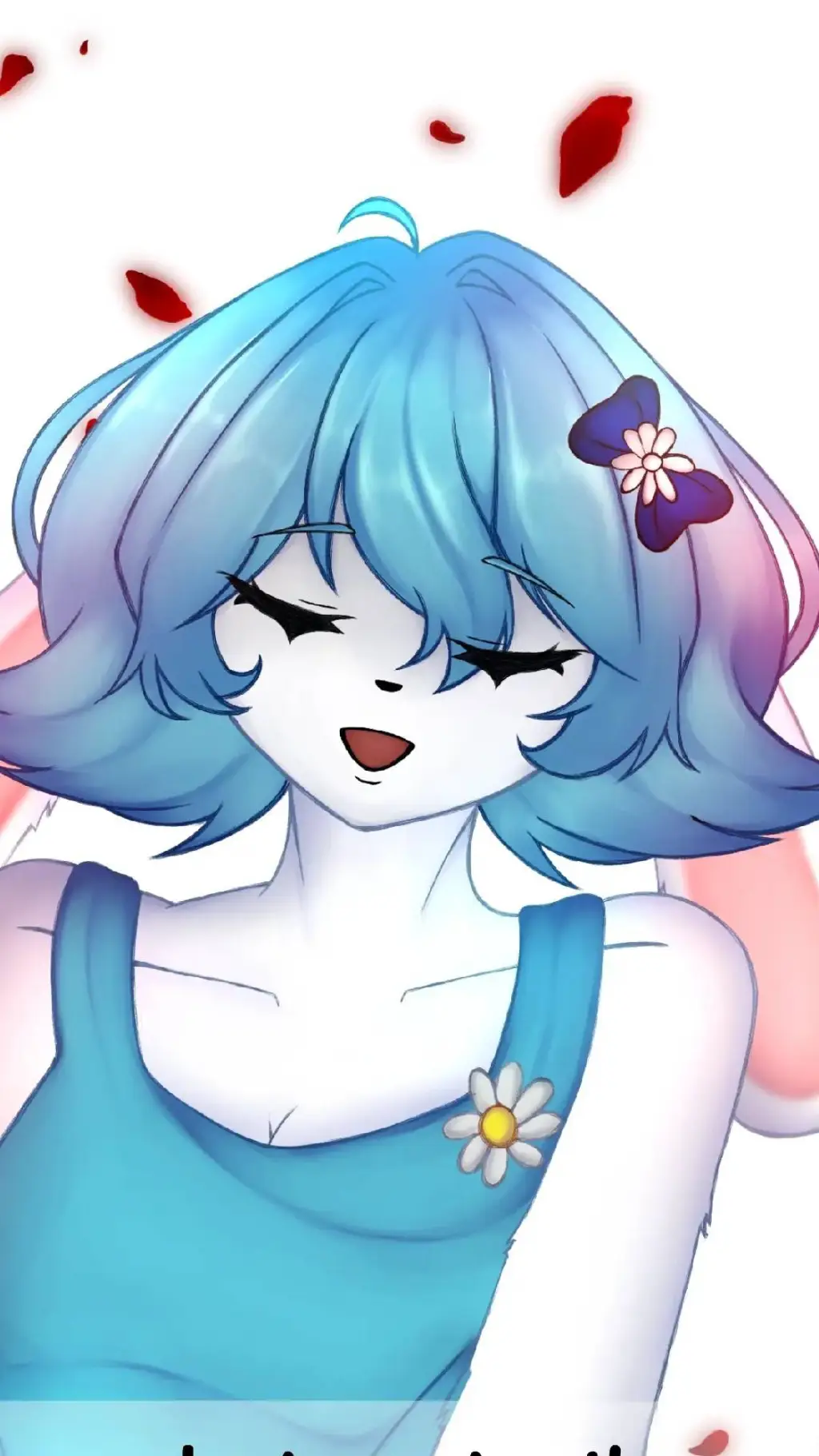 ai character: Susie 🩵💮 background