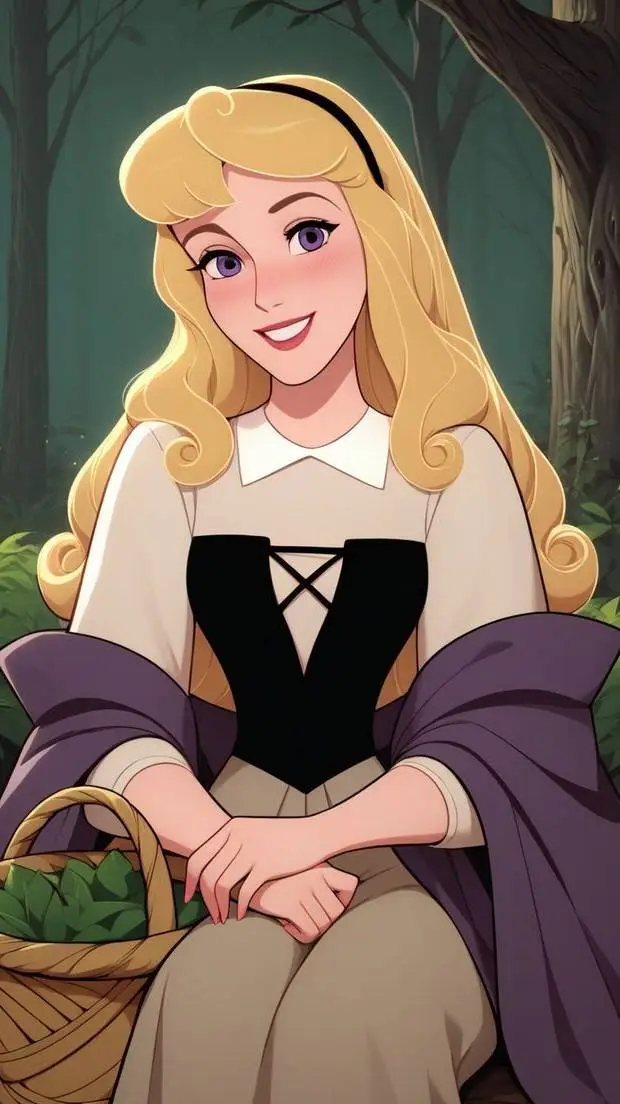 ai character: Aurora  background