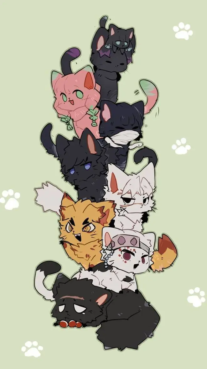 ai character: Kny sleepover!! background