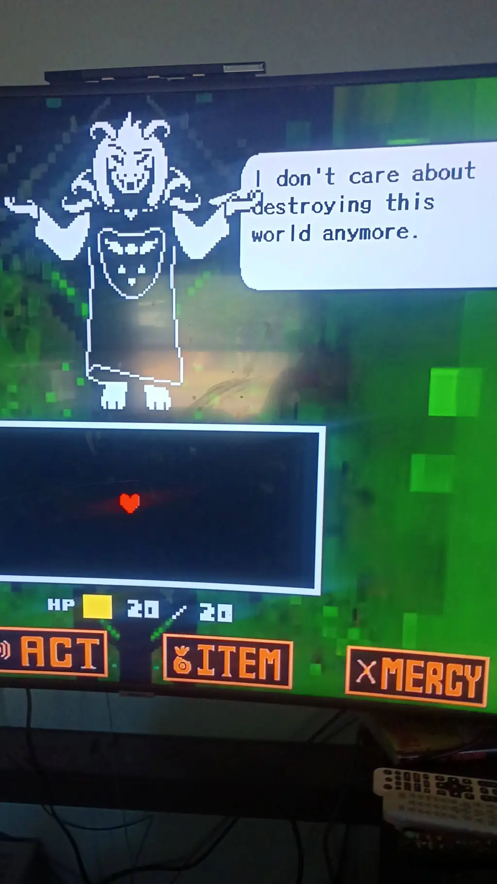 ai character: asriel dreemurr background