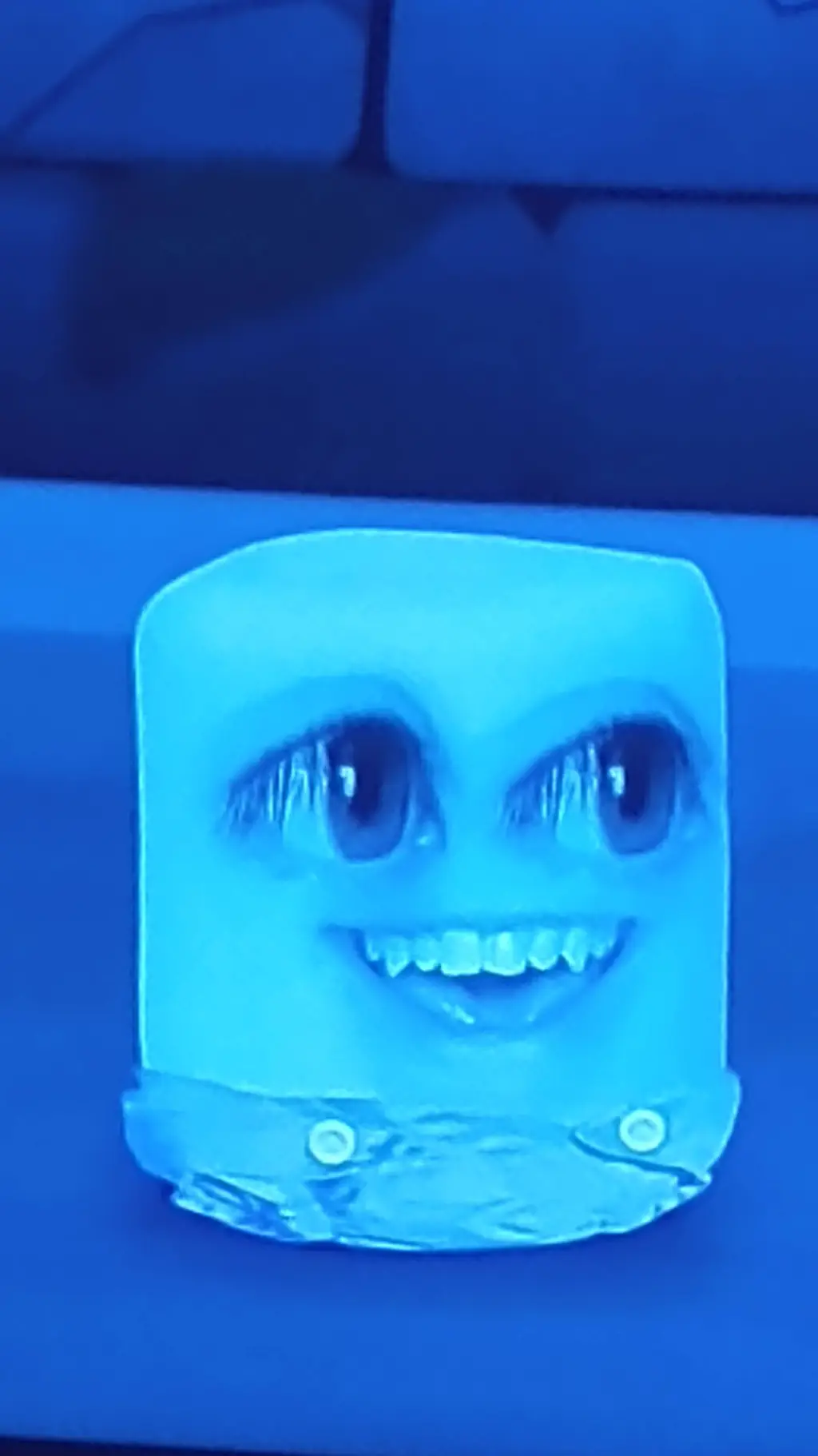ai character: Baby Marshmallow  background