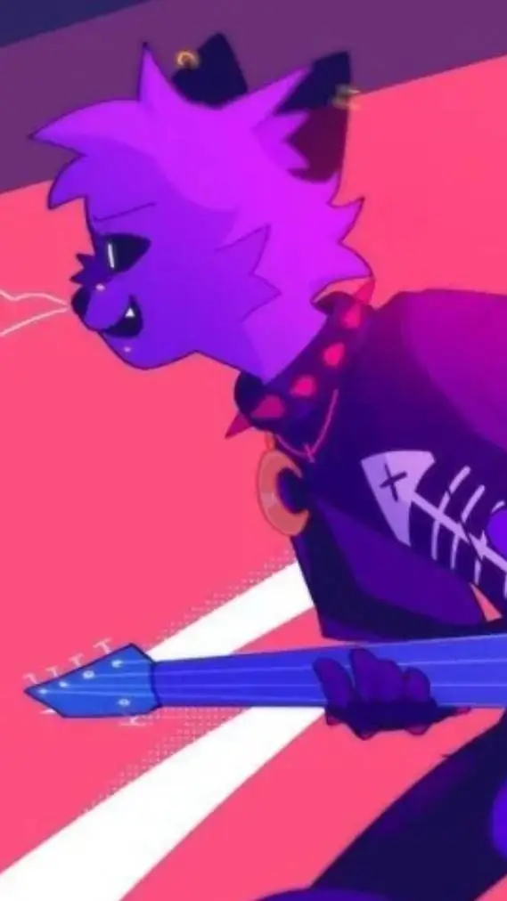 ai character: catnap rockstar background