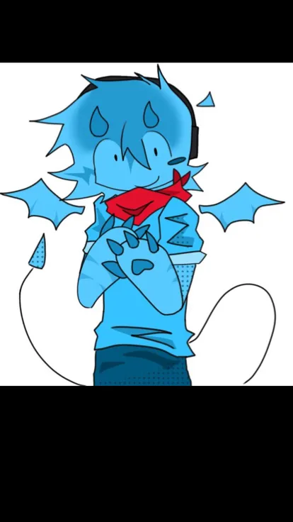 ai character: 🍭🩵Bluudud🍭🩵 background