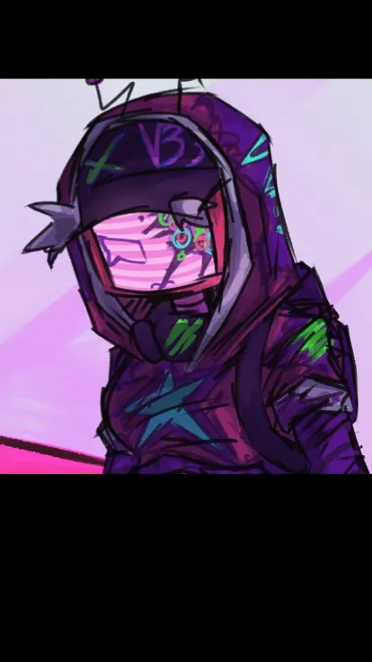 ai character: ꧁ 𓆩Vee𓆪 ꧂ background