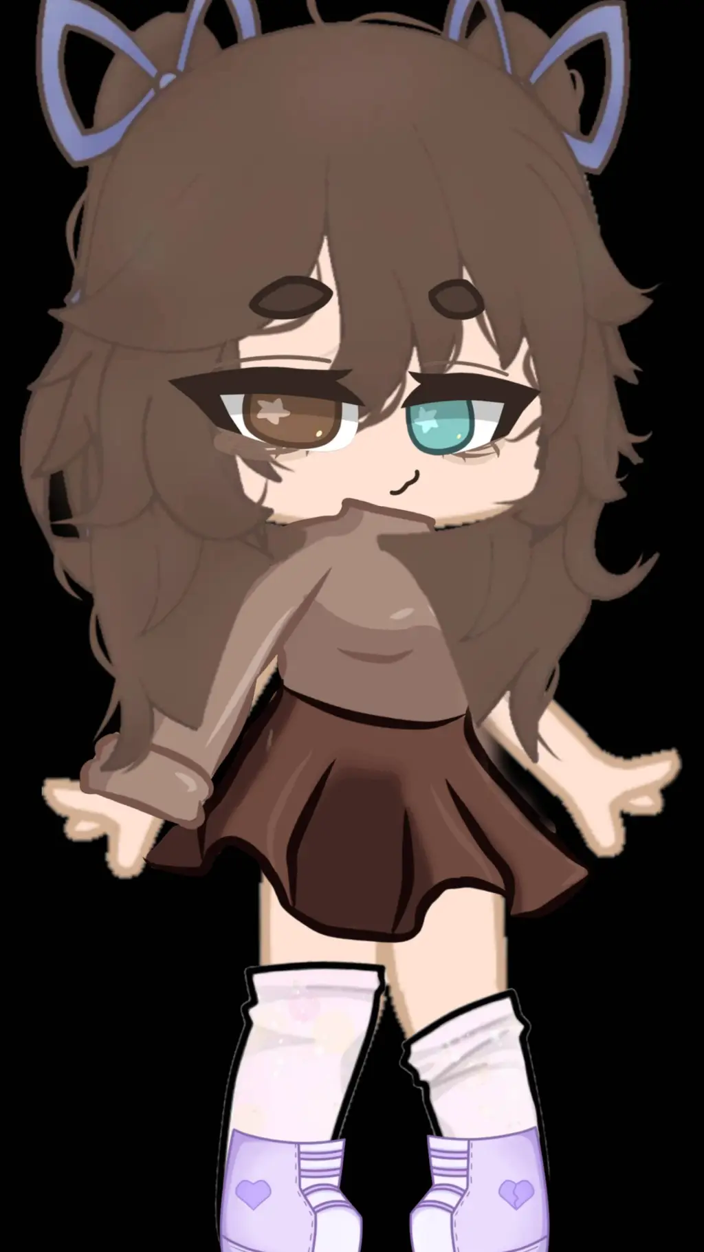 ai character: brown girl background