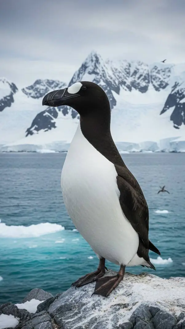 ai character: Great auk background