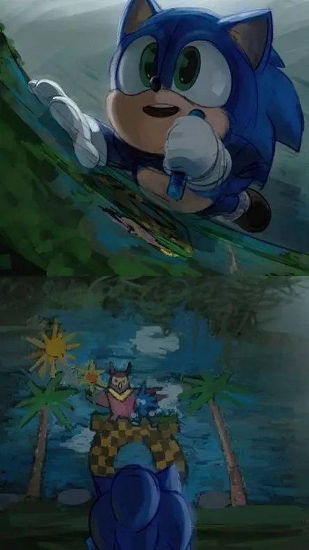 ai character: Sonic  background