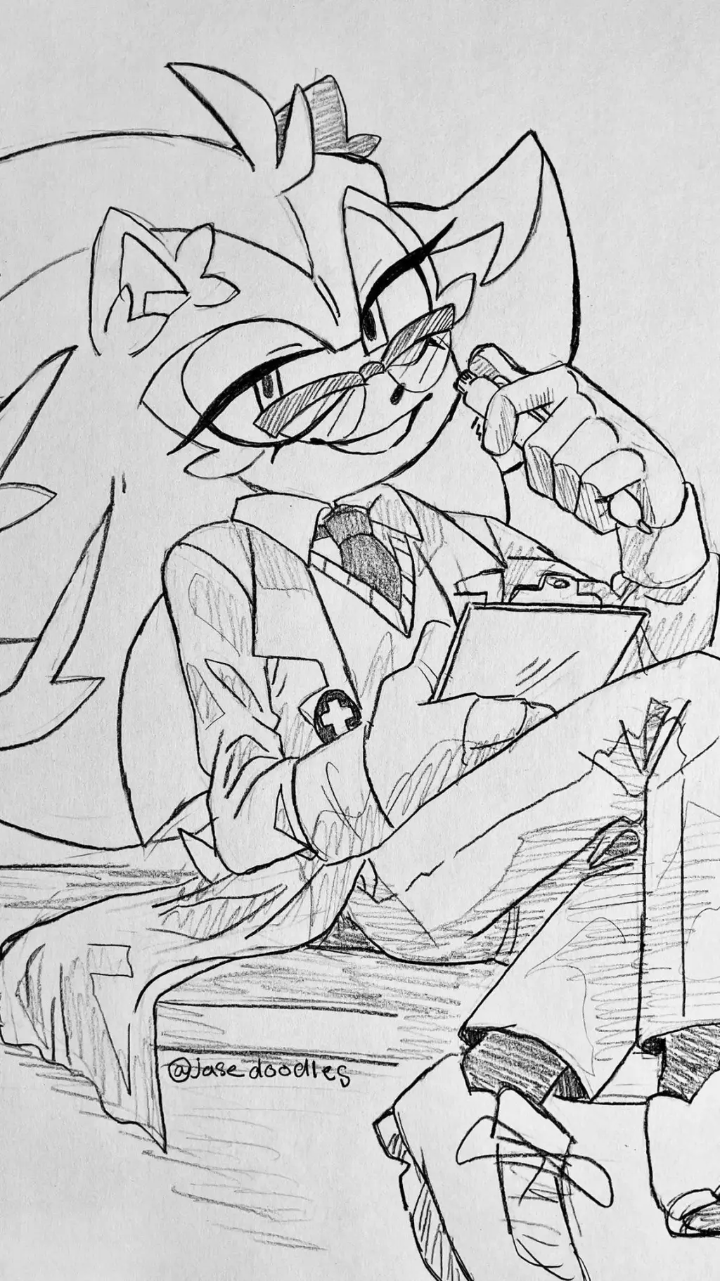 ai character: Shadow científico background