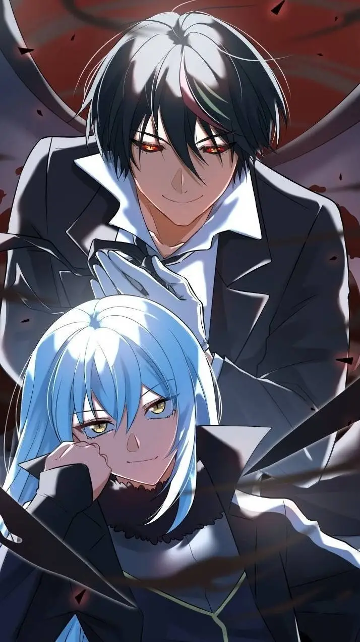 ai character: rimuru x diablo  background