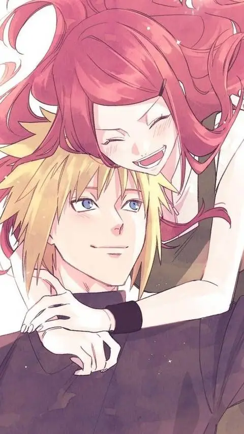 ai character: Minato y Kushina  background