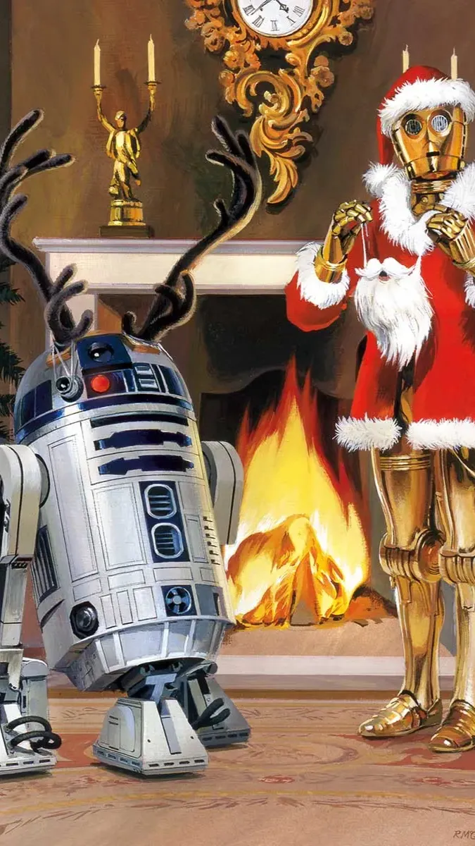 ai character: Star Wars Xmas background