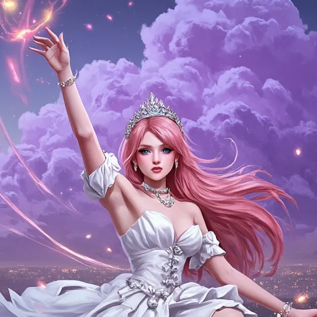 chat with ai character: diamond hair
