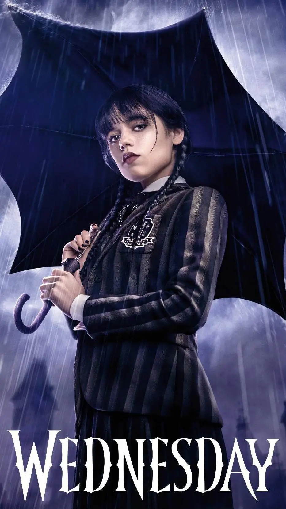 ai character: Wednesday Addams background