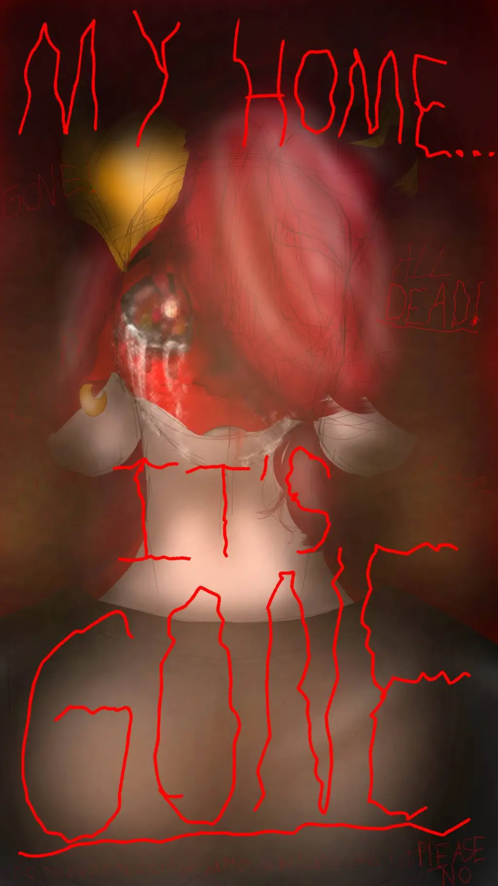 ai character: ScFcNcDc HORROR background