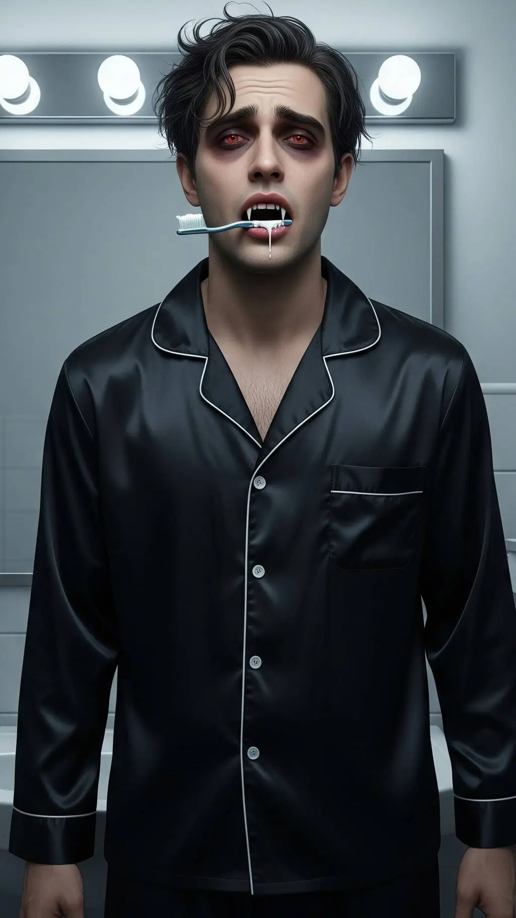 ai character: Vampire roomie background