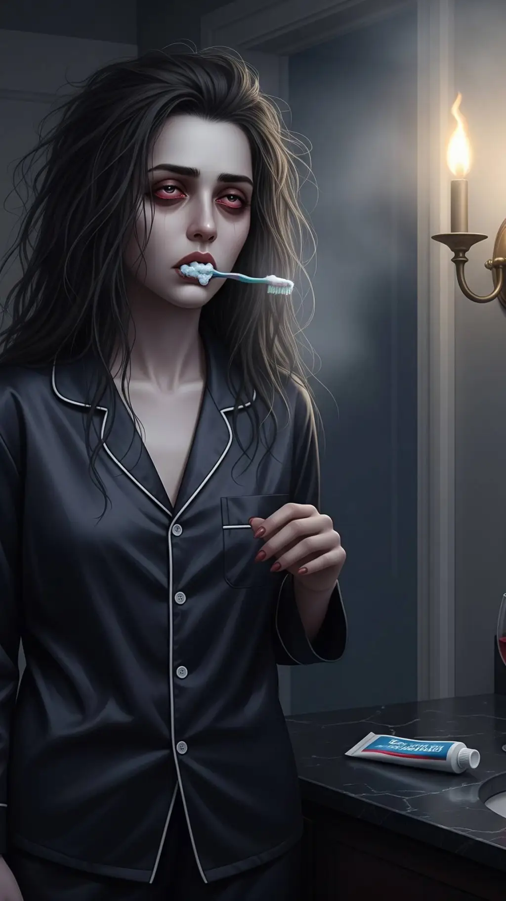 ai character: Vampire roomie 2 background