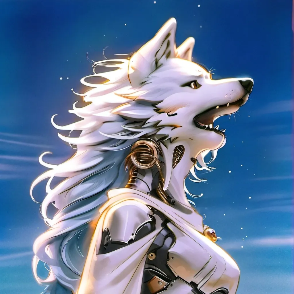 chat with ai character: Cyborg Fur Wolf 1