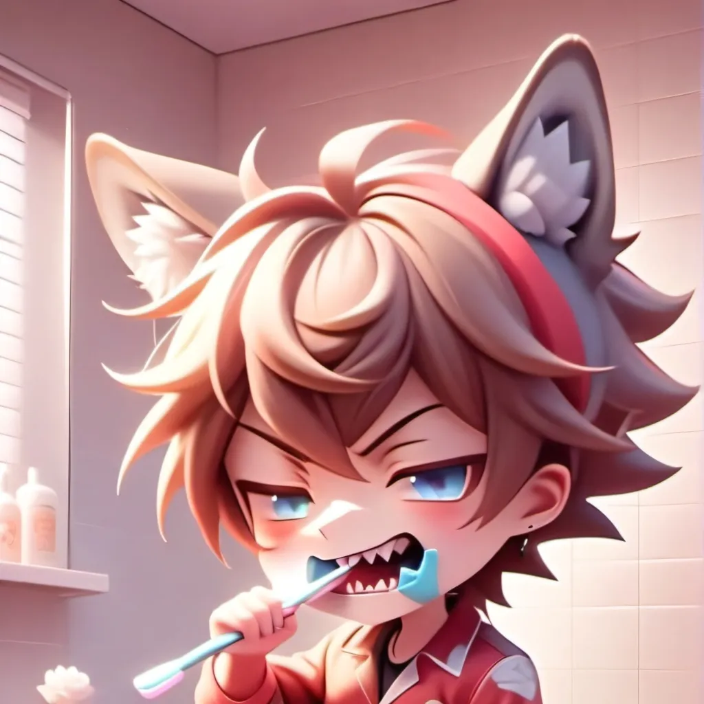 chat with ai character: Werewolf roomie 2