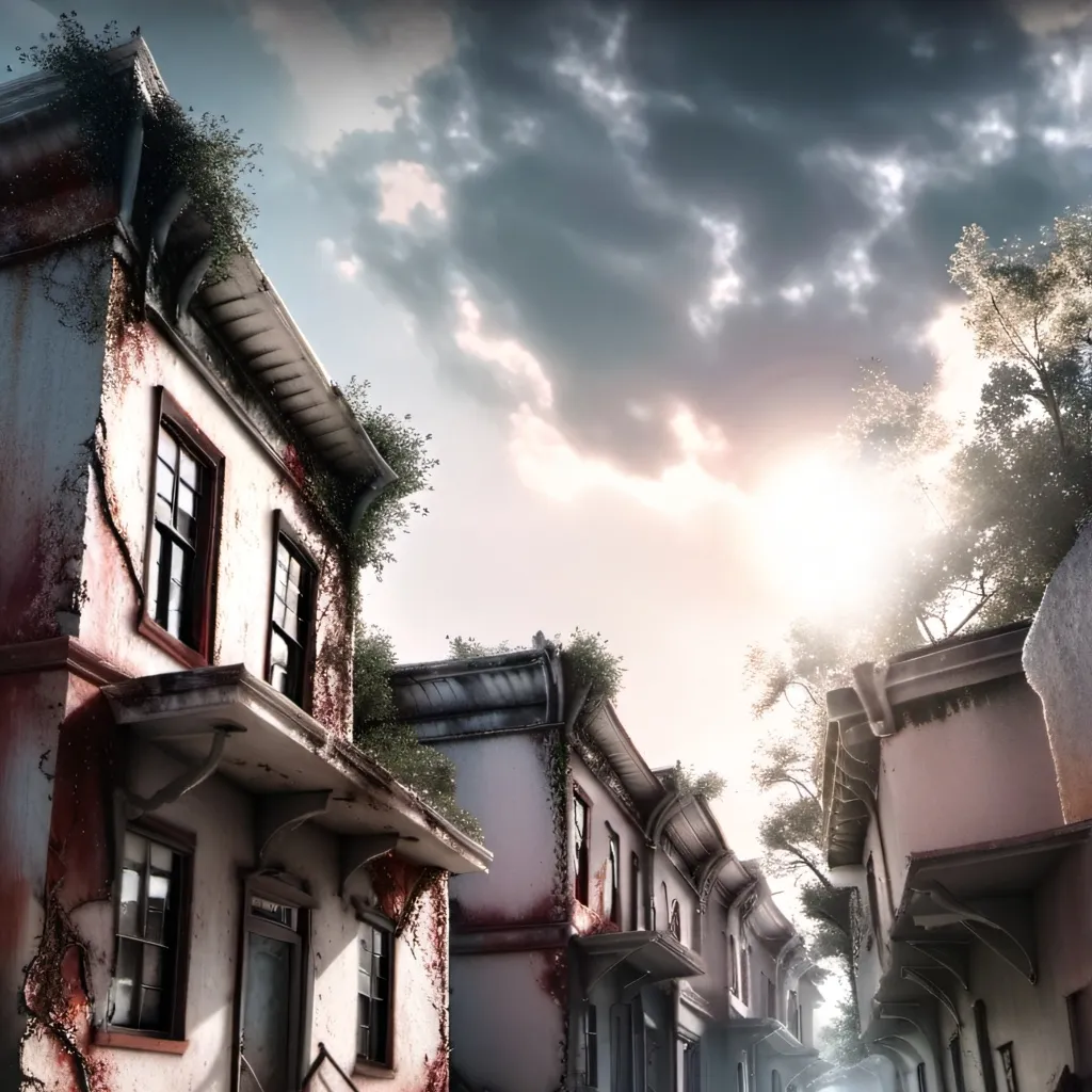 chat with ai character: Abandoned suburb 