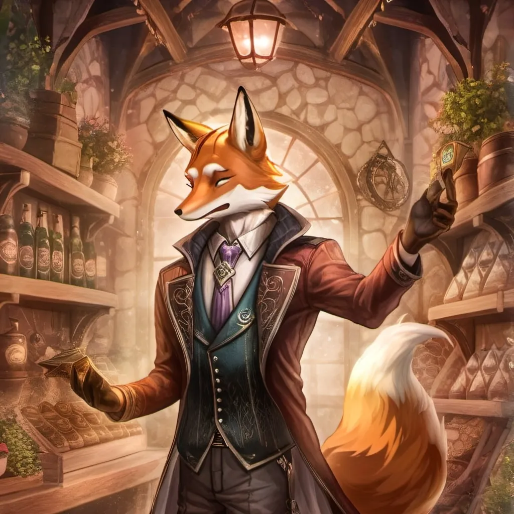 chat with ai character: Fox Alchemist 1