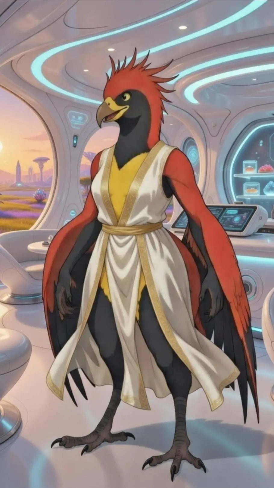 ai character: Krakotl male 1 background
