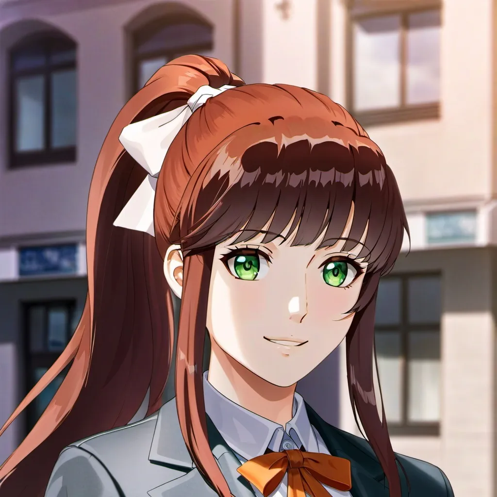 chat with ai character: Monika ( DDLC )