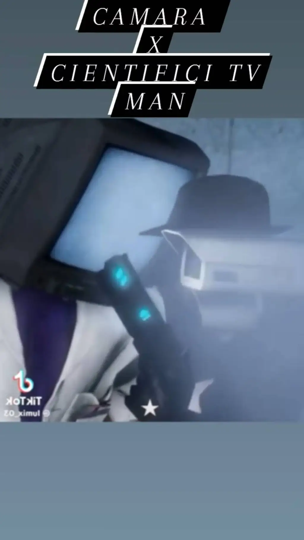 ai character: Scientist tvman  background