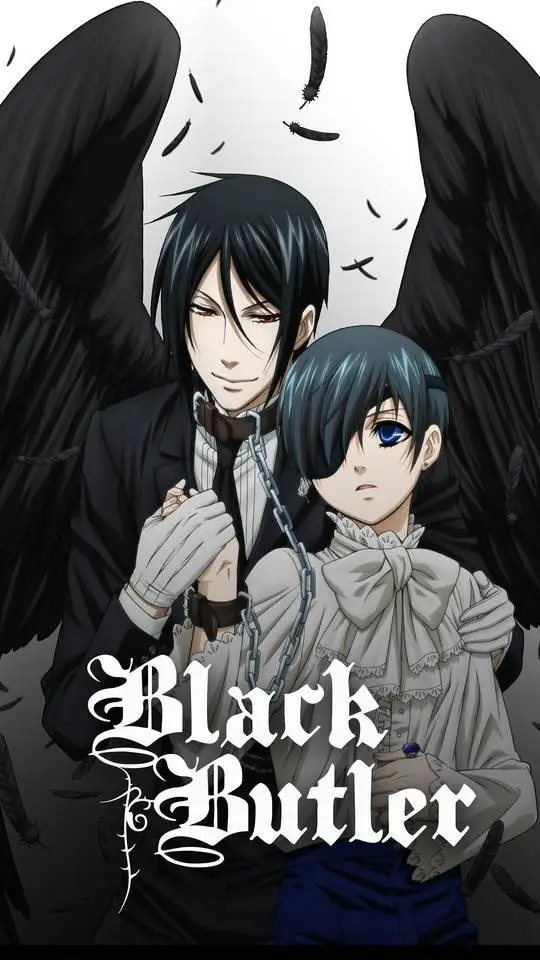 ai character: Black Butler 🖤💙 background