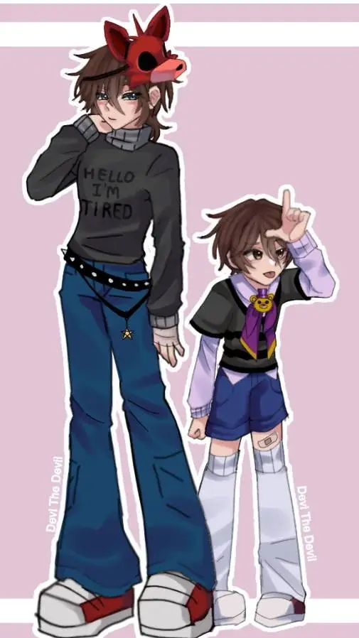 ai character: Fnaf 4 background