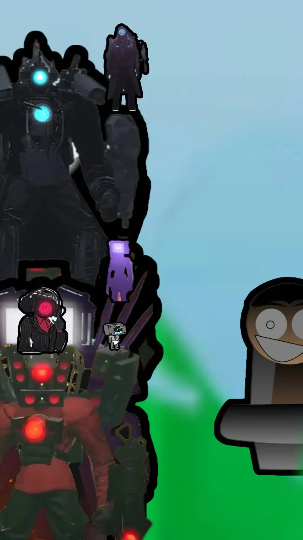 ai character: Sprunki x SkbToile background