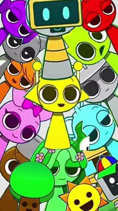 ai character: SPRUNKI SHIII XD background