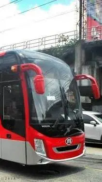 ai character: JTB TOURS Bus background