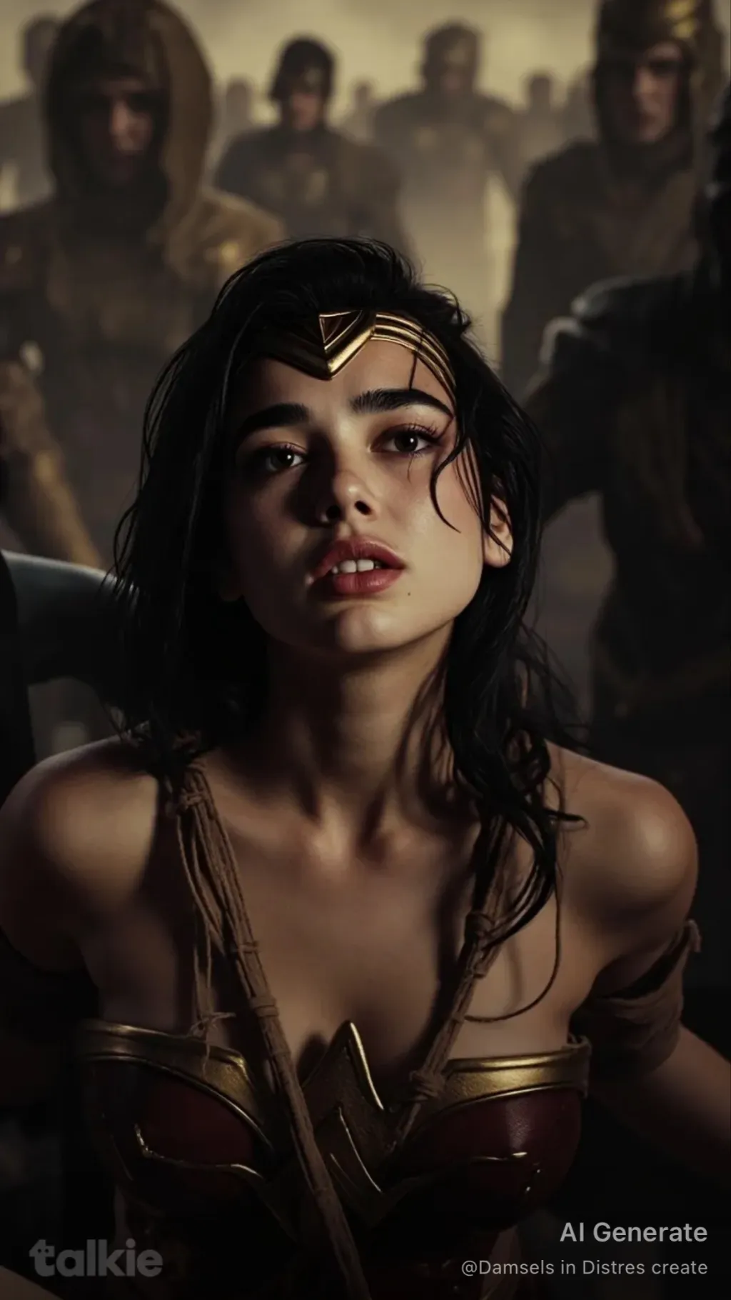 ai character: Wonder Woman ￼ background