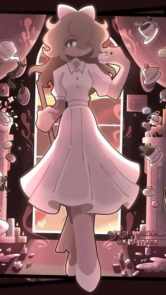 ai character: 🍫💖Sofia🎀🍰 background