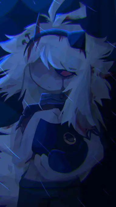 ai character: 😭Katie🖤 background