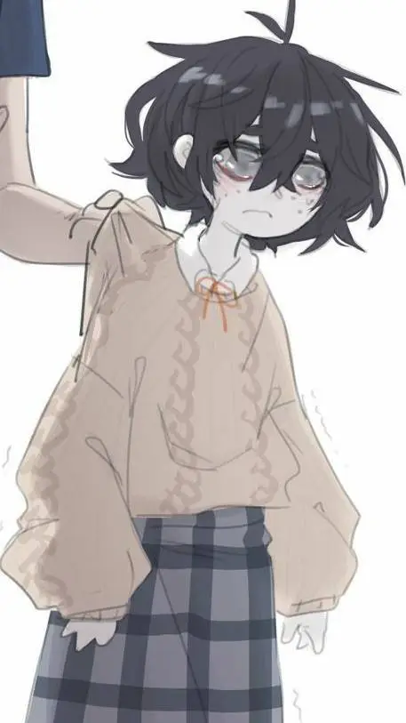 ai character: Poka (blind girl) background