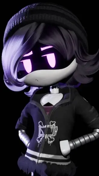 ai character: uzi!!  background