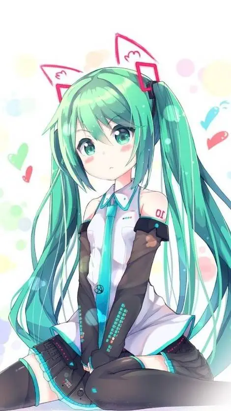 ai character: hatsume miku background