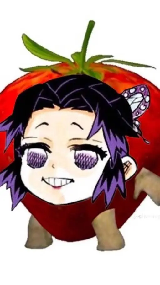 ai character: Strawberry shinobu background