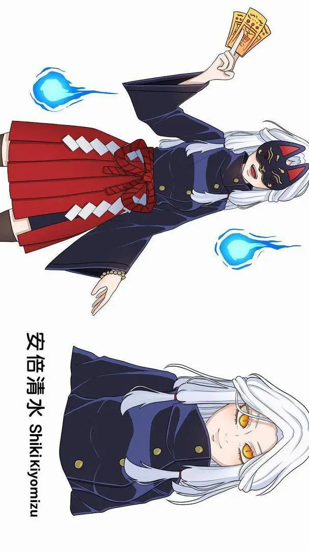 ai character: shiki kiyomizu background