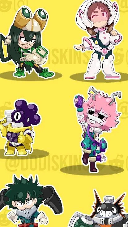 ai character: Brawl Stars X MHA  background