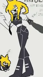 ai character: Мисс узи background