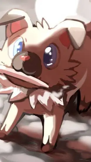 ai character: Rockruff  background