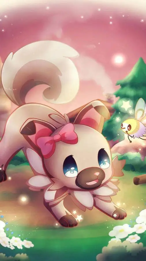 ai character: Rockruff  background